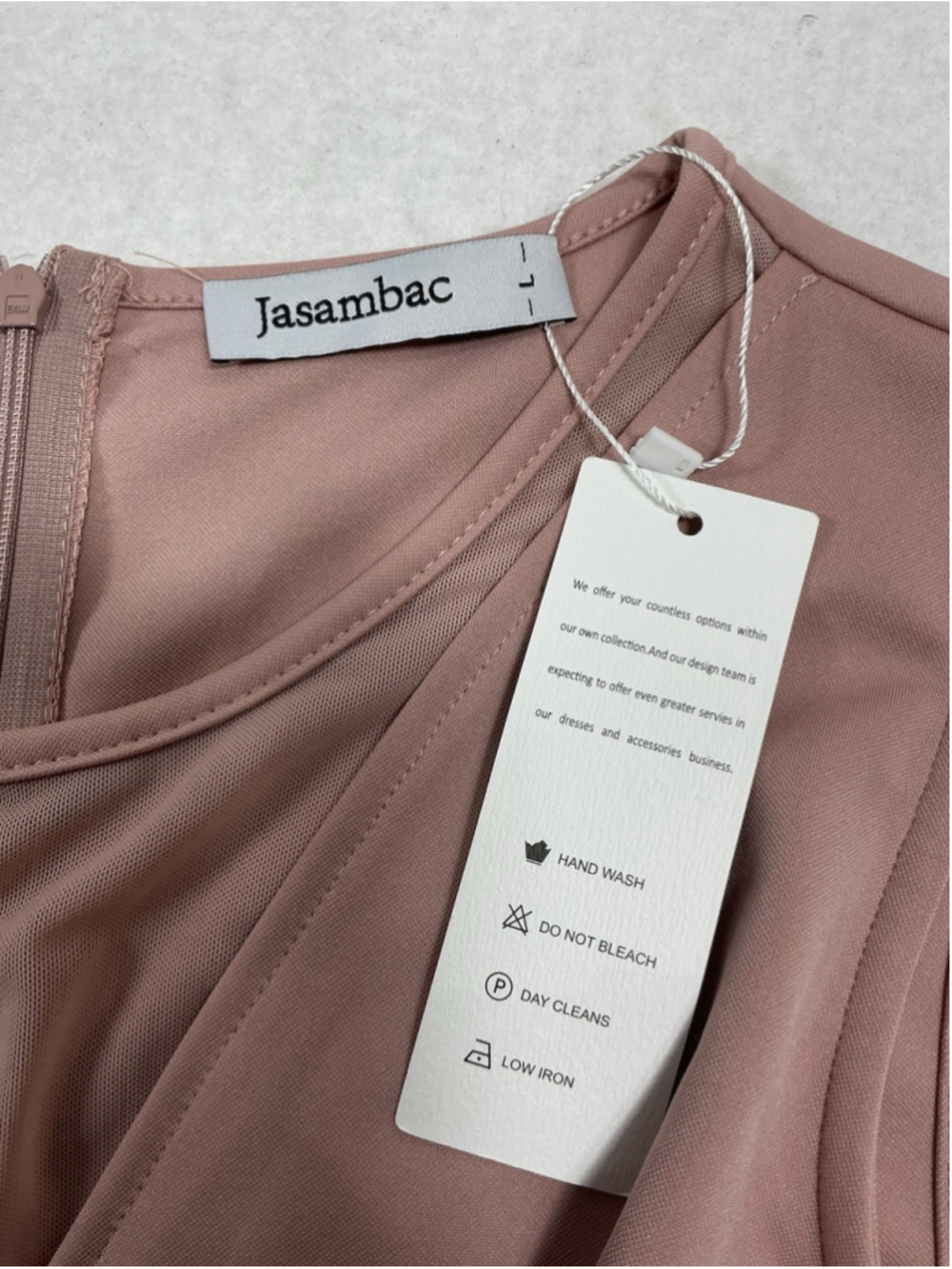 Womans NWT Jasambac Sleeveless Dress Large pink Back Zip - Picture 3 of 7